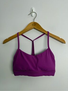 Lululemon Flow Y Nulu Bra *Light Support, A–C Cups Vivid Plum Size 4